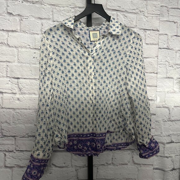 Bell Button Down Shirt & Short Set - Picture 2 of 5